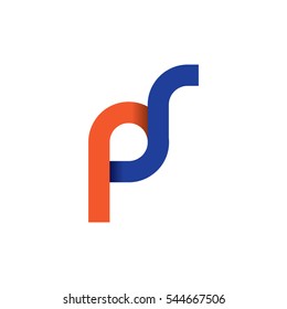 Initial Letter PS PR Logo