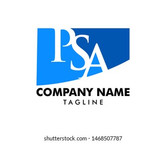 Initial Letter PSA Logo Template Design