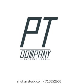 Initial Letter PT Design Logo Template