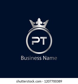 Initial Letter PT Logo Template Design