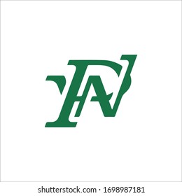 Initial letter pw logo or wp logo vector design template