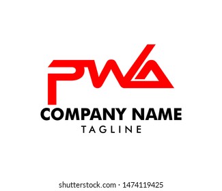 Initial Letter PWA Logo Template Design