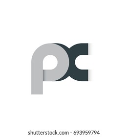 Initial Letter PX PC Linked Rounded Design Logo