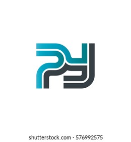 Initial Letter PY Linked Design Logo