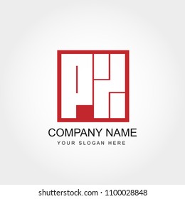 Initial Letter PZ Logo Template Vector Design