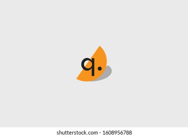 Initial Letter Q with Abstract Design Logo Template. Vector Illustration
