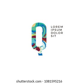 Initial Letter Q Abstract Logo Design. Can be adapt to Corporate identity, logo, icon, symbol and brand identity.