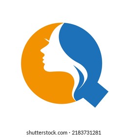 Initial Letter Q Beauty Spa Logo Design Concept For Spa, Fashion, Salon, Cosmetic Vector Template