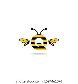 Initial Letter B Bee Logo Vector Stock Vector (Royalty Free) 1594461040 ...