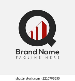 Initial Letter Q Building Logo. House logo, Architecture, Home, Real Estate logo design template Template