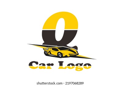 initial Letter Q car  logo