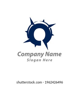 Initial Letter Q with Compass Logo Design.EPS10
