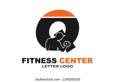 initial Letter Q fitness  logo