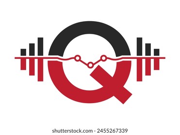 Initial Letter Q Fitness Logo Concept With Dumbbell Icon. Gym Symbol