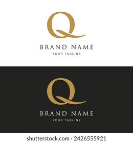 Initial letter Q geometric logo design. Logo for business, business cards, brands and companies.