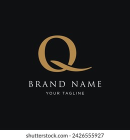 Letra inicial Q diseño de logotipo geométrico. Logotipo para empresas, tarjetas de visita, marcas y empresas.