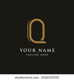 Initial letter Q geometric logo design. Logo for business, business cards, brands and companies.