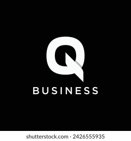 Initial letter Q geometric logo design. Logo for business, business cards, brands and companies.