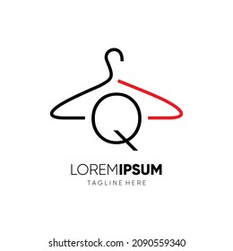 Initialbuchstabe Q Hanger Logo Design Vektorsymbol Grafik-Emblem-Illustration