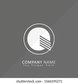 initial letter q logo design vector symbol template with circle element