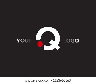 Initial Letter Q Logo Design template with Red color