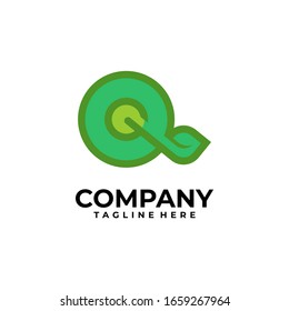 Inspiration für die Design-Vektorillustration des Anfangsbuchstaben Q-Logos