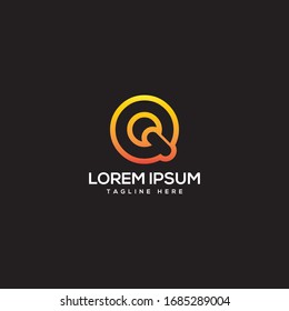 Anfangsbuchstaben Q Logo Design Template Element.