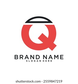 Initial letter Q logo design with modern concept