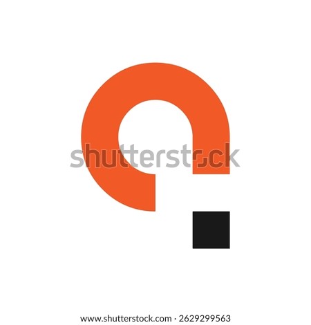 Initial letter q logo design or alphabet logo design symbol