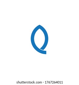 logotipo de letra inicial Q, plantilla de diseño de estilo de arte de línea