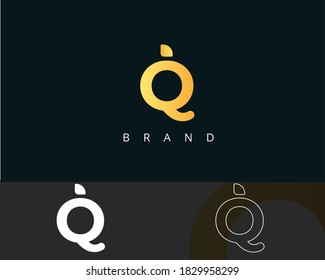 Initial letter q, q letter, q logo, q luxury professional fashion and beauty typeface symbol letter modern identity business