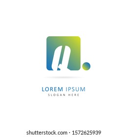 Initial letter q logo with Square element, design vector symbol template element