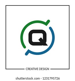 Initial Letter Q Logo Template Vector Design