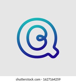initial letter Q logo template for company and business