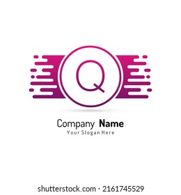 Initial Letter Q Logo Template Design. Creative Letter Q Logo Design Vector Illustration.