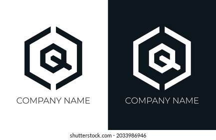 Initial Letter Q Logo Vector Design Template. Creative Modern Trendy Q Typography And Black Colors.