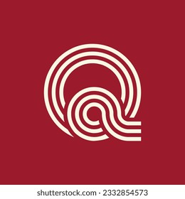 Initial letter Q logo vector design template