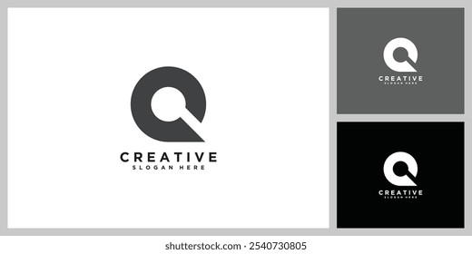 initial letter Q logo vector design