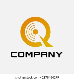 INITIAL LETTER Q FOR MUSIC, MUSIC DJ LOGO