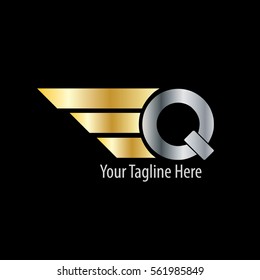 Initial Letter Q With Wings Design Logo