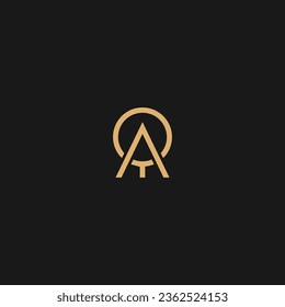 Initial letter QA logo design with creative modern business typography vector template,