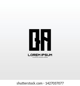 Initial letter QA minimalist art logo vector