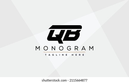 Initial letter QB logo design with creative modern business typography vector template. Creative isolated QB letter logo design