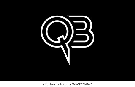 Initial Letter QB Logo Design. QB Logo Design. Creative And Modern QB logo.