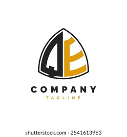 Initial Letter QE Logo Design. Alphabet QE Logo Template