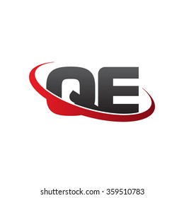 Qe Initial Logo Company Name Colored Stock Vector (Royalty Free) 689152879