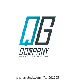 Initial Letter QG Design Logo Template