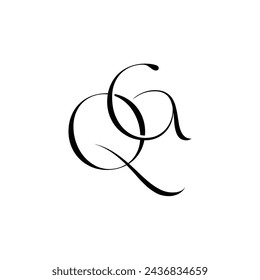 Initial letter QG logo design creative modern symbol icon monogram