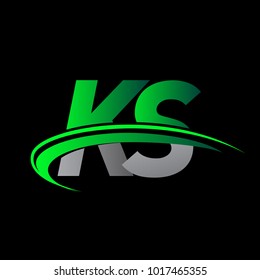 initial letter QG logotype company name colored green and black swoosh design. vector logo for business and company identity.