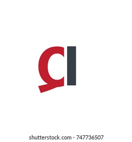 Initial Letter QI Design Logo